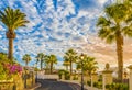 Street in Puerto de Santiago city, Tenerife