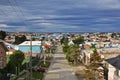 The street in Punta Arenas, Patagonia, Chile