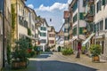 Street in Rapperswil, Switzerland Royalty Free Stock Photo