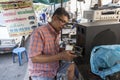 Street repair shop in Bangkok