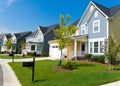 Street of residential houses Royalty Free Stock Photo