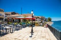 Street restaurant and caffe in Amarynthos village, Evia island, Greece