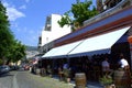 Street restaurant in Kavala,Greece