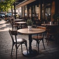 Street Restaurant Table, Empty Cafe Tables, Bar Terrace, Outdoor Restaurants, Outside Trattoria