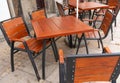 Street Restaurant Table, Empty Cafe Tables, Bar Terrace, Outdoor Restaurants, Outside Trattoria