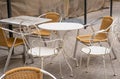 Street Restaurant Table, Empty Cafe Tables, Bar Terrace, Outdoor Restaurants, Outside Trattoria