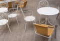 Street Restaurant Table, Empty Cafe Tables, Bar Terrace, Outdoor Restaurants, Outside Trattoria