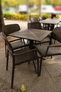 Street Restaurant Table, Empty Cafe Tables, Bar Terrace, Outdoor Restaurants, Outside Trattoria