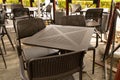 Street Restaurant Table, Empty Cafe Tables, Bar Terrace, Outdoor Restaurants, Outside Trattoria