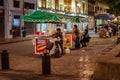 Street restaurants at Oaxaca, Mexico Royalty Free Stock Photo