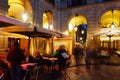 Street restaurants at Placa Reial. Barcelona Royalty Free Stock Photo