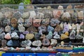 Street retail of gems jewelry stones necklaces Mexico
