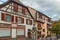 Street in Ribeauville, Alsace, France