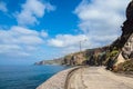 Street in Ribeira Brava on the island Madeira, Portugal Royalty Free Stock Photo