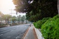 Street and road in Alicante, large port city on the Mediterranean coast Royalty Free Stock Photo