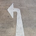 Street, road, arrow direction Royalty Free Stock Photo