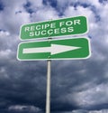 Street Road Sign Recipe For Success