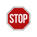 Street Road Sign, Stop Sign Illustration Design. Vector EPS 10