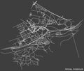 Street roads map of the AMRAS DISTRICT, INNSBRUCK