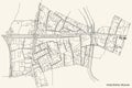 Street roads map of the Arbat District of the Central Administrative Okrug of Moscow, Russia