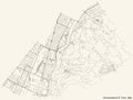 Street roads map of the borough Circoscrizione 8 San Salvario, Cavoretto, Borgo Po, Nizza Millefonti, Lingotto, Filadelfia of Tu
