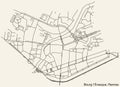 Street roads map of the BOURG-L\'ÃVESQUE SUB-QUARTER, RENNES