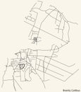 Street roads map of the BRANITZ DISTRICT, COTTBUS