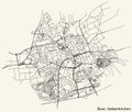 Street roads map of the BUER DISTRICT, GELSENKIRCHEN
