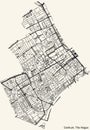 Street roads map of the CENTRUM DISTRICT