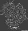 Street roads map of the CENTRUM DISTRICT, GRONINGEN