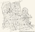 Street roads map of the Charlottenburg locality of the Charlottenburg-Wilmersdorf borough