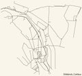Street roads map of the DÃâBBRICK DISTRICT, COTTBUS