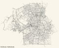 Street roads map of EINDHOVEN, NETHERLANDS