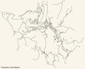 Street roads map of the FIORENTINO MUNICIPALITY