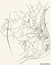 Street roads map of the GÃÅLS QUARTER, KOBLENZ