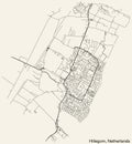 Street roads map of HILLEGOM, NETHERLANDS