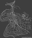 Street roads map of the HUCHENFELD DISTRICT, PFORZHEIM