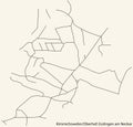 Street roads map of the KIMMICHSWEILER-OBERHOF MUNICIPALITY, ESSLINGEN
