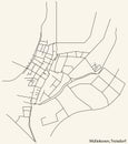 Street roads map of the MÃLLEKOVEN DISTRICT, TROISDORF