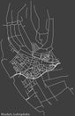 Street roads map of the MAUDACH DISTRICT, LUDWIGSHAFEN AM RHEIN