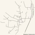 Street roads map of the MESPELARE COMMUNITY, DENDERMONDE