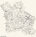 Street roads map of the Mitte central locality of the Mitte borough