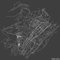 Street roads map of the NORD QUARTER, JENA