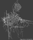 Street roads map of the OGGERSHEIM DISTRICT, LUDWIGSHAFEN AM RHEIN