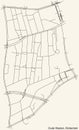 Street roads map of the Oude Westen neighbourhood of Rotterdam, Netherlands