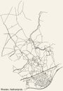 Street roads map of RHEDEN, NETHERLANDS