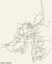 Street roads map of the ROUX MUNICIPALITY, CHARLEROI