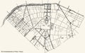 Street roads map of the septiÃÂ¨me, 7th arrondissement of Paris, France Royalty Free Stock Photo