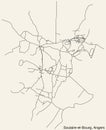 Street roads map of the SOULAIRE-ET-BOURG COMMUNE, ANGERS