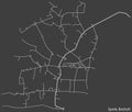 Street roads map of the SPORK DISTRICT, BOCHOLT